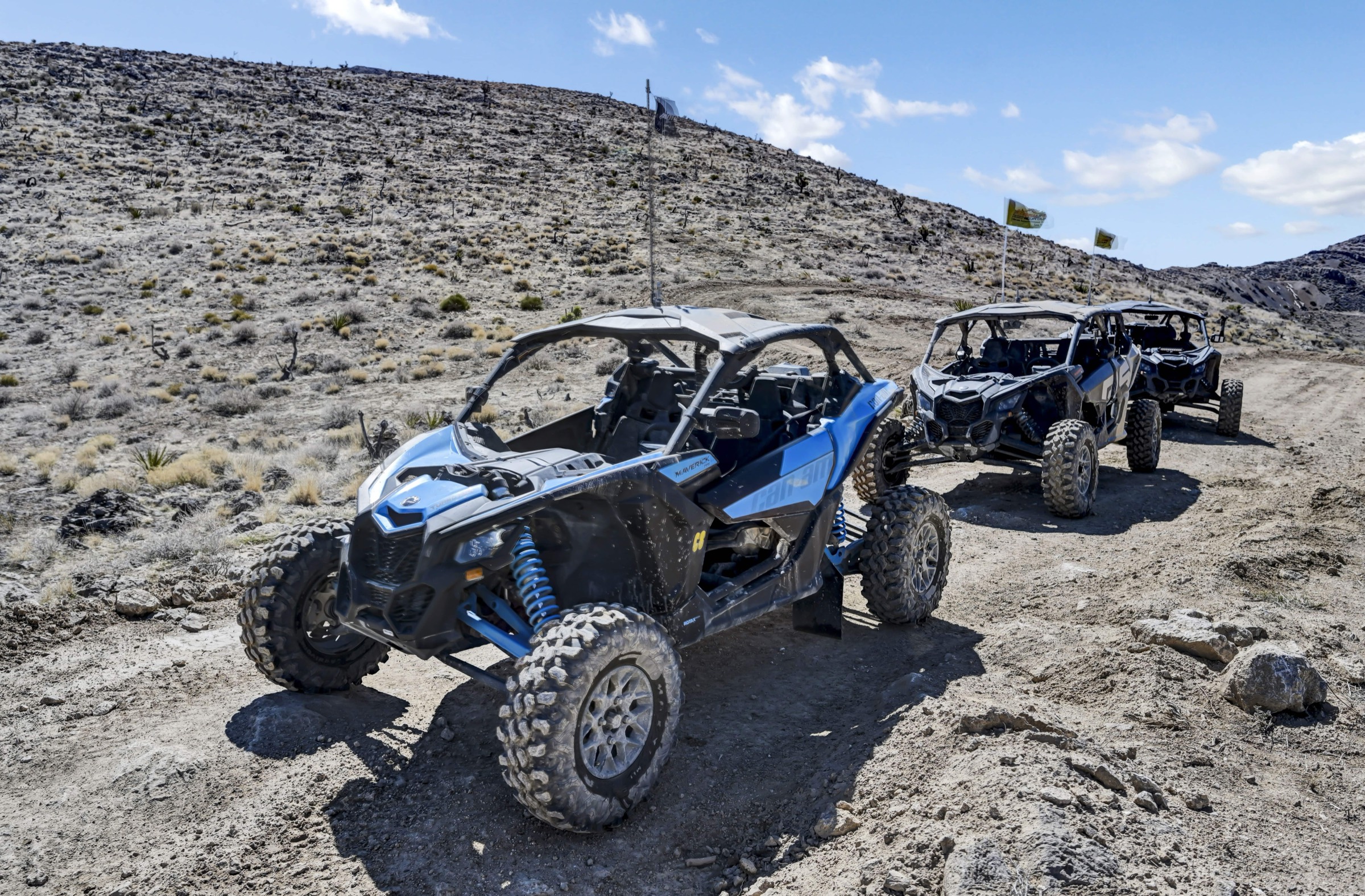 Off road vehicles in the desert