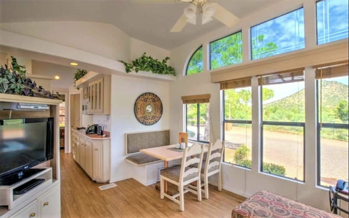 Inside a resort suite